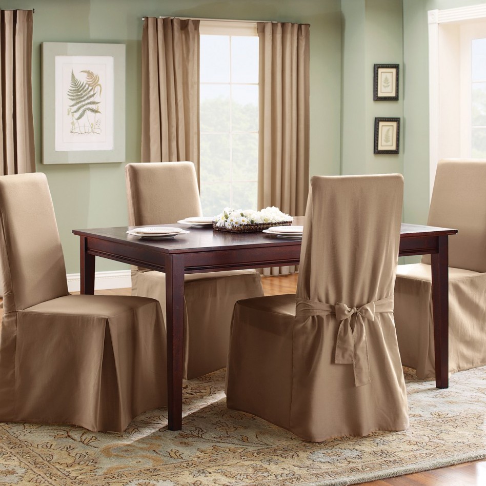 Gorgeous Fabric Chair Cover Type Escorted By Long Caramel Coloured Fabric For Dining Room Escorted By Nice Velvet Weavers Carpet Plain Dining Room Chair Is Boring Covered Dining Room Chair Is Amazing Dining Room Designs