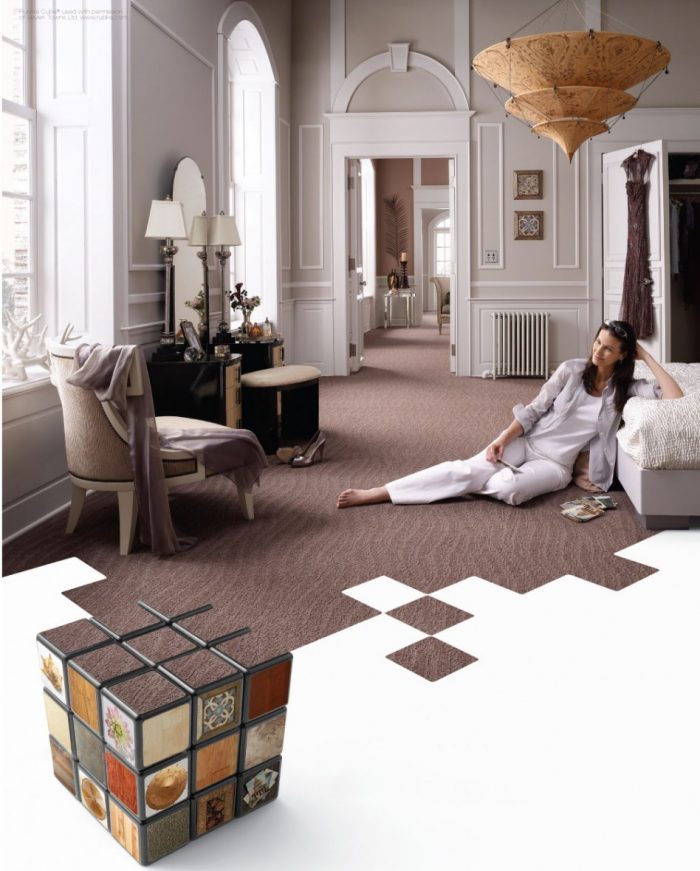 Decoration Medium size Decoration Ideas Floor Beautiful Dark Brown Embossed Eco Friendly Carpeting With Cubical Parts And Pattern In The Victorian Room Create More Beautiful Floor With Eco Friendly Carpeting