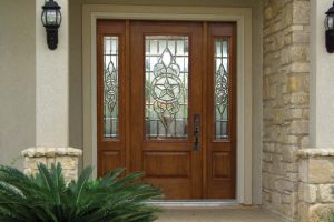 Ideas Thumbnail size Breathtaking Idea For Front Porch Style Also Decoration Using Oak Wood Glass Single Front Door Including Cream Woodfront Porch Wall Also Black Double Front Porch Wall Sconces Good Looking