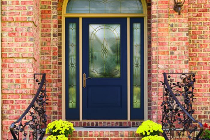 Ideas Front Porch Sweet Front Porch Decoration Style Scheme Using Old Brick Front Porch Wall Including Black Wood Glass Single Front Door Also Black Metal Outdoor Handrail Good Looking Image Of Front Porch Unique Front Doors for Minimalist House