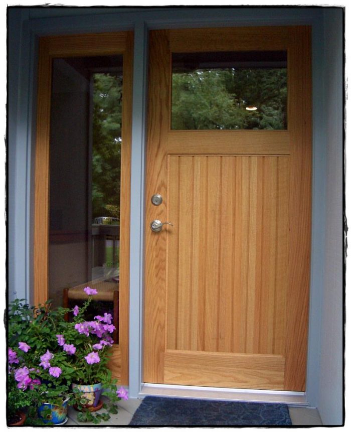 Ideas Heavenly Image Of Front Porch Decoration Using Light Oak Wood Single Front Porch Along Escorted By Light Grey Front Porch Wall Paint Good Looking Image Of Front Porch Decoration Scheme Using Various Unique Front Doors for Minimalist House