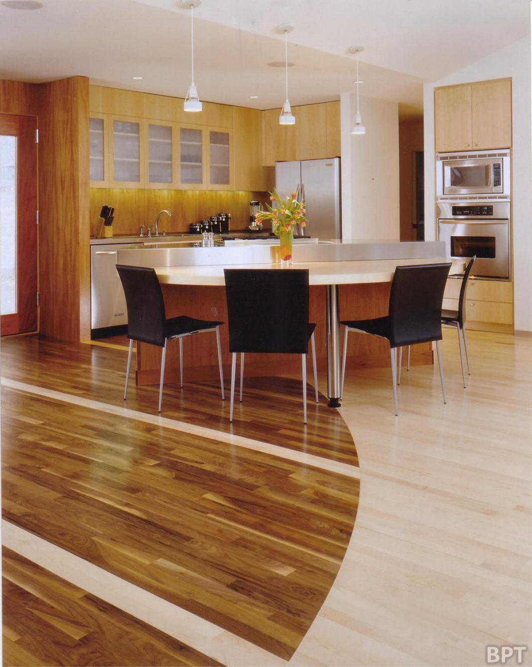 Kitchen Designs Large-size Interior Style Hardwood Floor Pattern Scheme Decorating Inspiring Creativity Trends Hardwood Flooring Cute Modern Yellowish Pattern Terrific Current Style Scheme Kitchen Designs