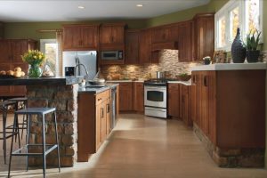 Kitchen Designs Thumbnail size Kitchen L Shape Kitchen Style Decoration Using Backless Black Metal Tall Kitchen Chair Including Solid Oak Wood Laminate Kitchen Flooring Solid Cherry Wood Kitchen Cabinet Magnifience