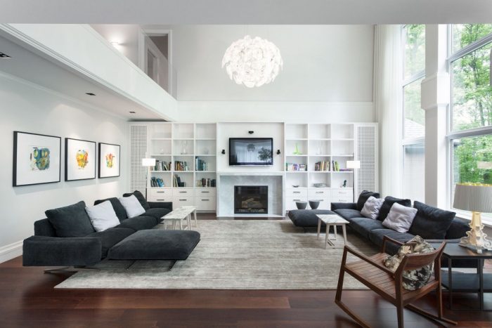 Furniture + Accessories Sensational White Wooden Built In Living Room Shelves Escorted By Fireplace Tv Storage As Well As Black Velvet Sofa In Modern Black Also White Interior Styles Admirable Living Room Shelves Maintaining Comic Books In Comic Book Shelves