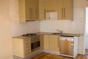 Decoration Thumbnail size Wondrous L Shaped Small Kitchen Scheme Escorted By Hardwood Cabinetry Set As Well As White Wall Tiles Backsplash Also Wood Floors Styles Prodigious Small Kitchen In Efficient Also Creative