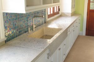 Ideas Thumbnail size Ideas Amazing Recycled Material Countertop Baeutiful Turqoise Cubical Tiles Walling Nice Beige Sink Top Escorted By Recycled Glass Material Cheap But Beautiful Interior Made From Recycled Materi Expensive Countertop Materials Cost Type