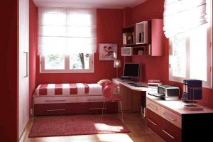 Bedroom Designs Thumbnail size Astounding Red Small Bedroom Decoration Using Red Bedroom Chair Along Escorted By Red Bedroom Wall Paint As Well As Red Stripe Bedroom Wall Paint Astounding Images Of Small Bedroom Decoration Scheme Plan