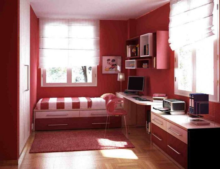 Bedroom Designs Astounding Red Small Bedroom Decoration Using Red Bedroom Chair Along Escorted By Red Bedroom Wall Paint As Well As Red Stripe Bedroom Wall Paint Astounding Images Of Small Bedroom Decoration Scheme Plan How To Buy A New Bed