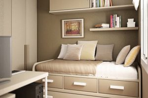 Bedroom Designs Thumbnail size Attractive Picture Of Beige Small Bedroom Decoration Using Beige Bedroom Wall Paint Including Mount Wall Cream Bookshelf In Bedroom As Well As Cream Beige Storage Bed Frame Astounding Images