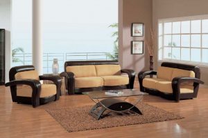 Living Room Designs Thumbnail size Beautiful Image Of Furniture For Small Living Room Decoration Using Rectangular Glass Top Coffee Table Including Modern Brown Leather Living Room Sofa Also Rectangular Furry Light Brown