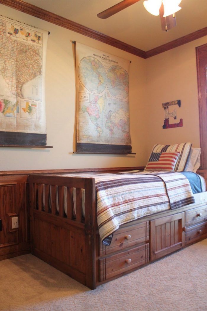 Kitchen Designs Creative Bedroom Decoration Plan Using World Map Bedroom Wall Decor Including Cream Carpet Tile As Well As Colorful Stripe Bed Sheets Fancy Home Interior Decoration Using Various Carpet Tile How To Eliminate Odors In The Kitchen