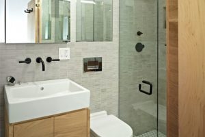 Bathroom Designs Decorating Plan For Nice Small Bathrooms Using A Rectangular White Sink Rectangular Mirrors Also Escorted By Glass Doors White Toilet Along Escorted By Grey Ceramics Floor Brown Laminated Decorating-Plan-For-Nice-Small-Bathrooms-Using-Brown-Tile-Backsplash-As-Well-As-Brown-Bowl-Sinks-By-Rectangular-Mirrors-Oval-White-Bathtub-Along-Rectangular-Black-Rug