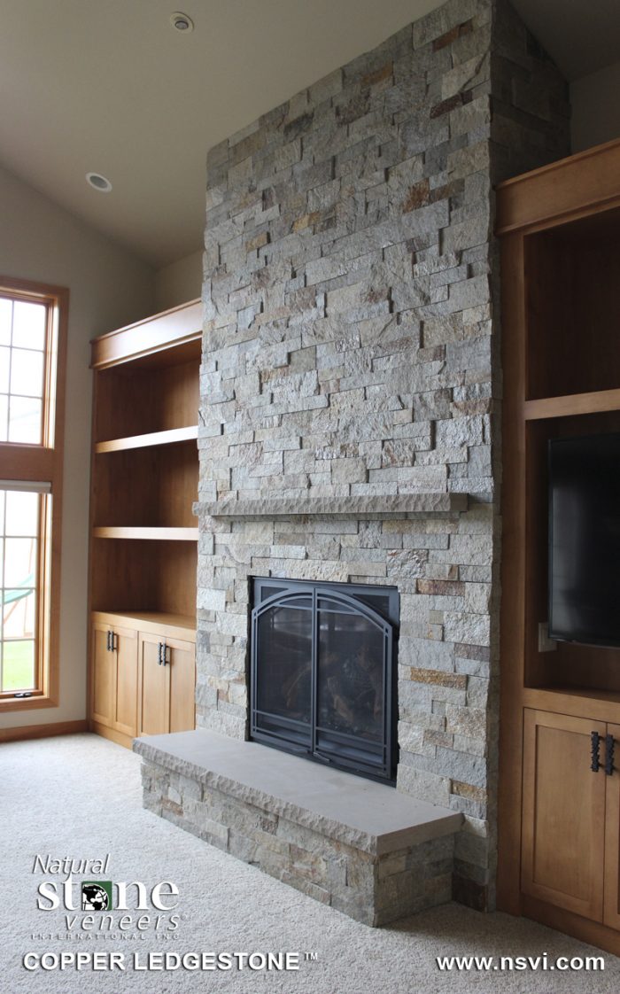 Kitchen Designs Faboulus River Rock Application For Corner Stone Fireplace Escorted By Grey Colour Nice Golden Honey Wall Book Shelvesledgestone Fireplace Natual Stone Veneers Inc Corner Stone Fireplace Stones for Fireplace: Various Designs of Fireplaces