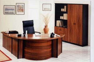 Kitchen Designs Thumbnail size Gorgeous White Painted Office Escorted By Well Varnished Wooden Desk Also Brown Framed Wall Pictures Also Wooden Board Escorted By Shelves Modern Office Escorted By Impressive Desk