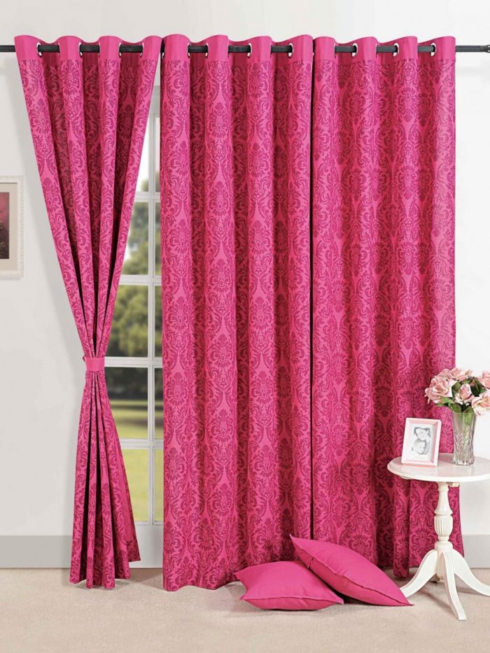 Ideas Has Well Assome Picture Of Living Room Decoration Scheme Using Round Pedestal White Side Table Including Grommet Pink Linen Interior Window Curtain As Well As Light Pink Rose Side Table Centerpiece Interior Beautifying Room With Window Sheers Ideas