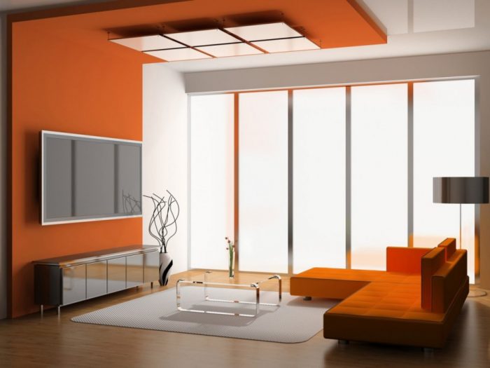 Living Room Designs Has Well Assome Picture Of Living Room Decoration Using Red Orange Living Room Wall Color Including L Shape Red Orange Living Room Sofa As Well As Square Chrome Glass Top Coffee Table Drop Dead Gorgeous Decorating The Wall With Pictures For Living Room