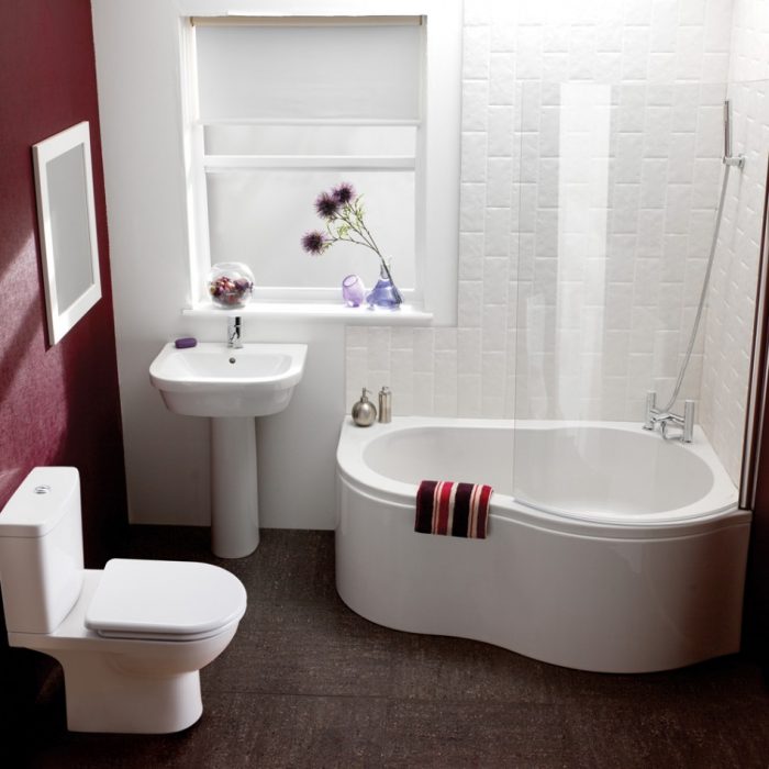 Bathroom Designs Medium size Bathroom Designs Impressive Schemes Plan For Nice Small Bathrooms Using A White Corner Bathtub White Toilet By A Rectangular White Bathtub Shower Glass Doors Along Escorted By White Tile The Design Of Small Toilets For Small Bathrooms