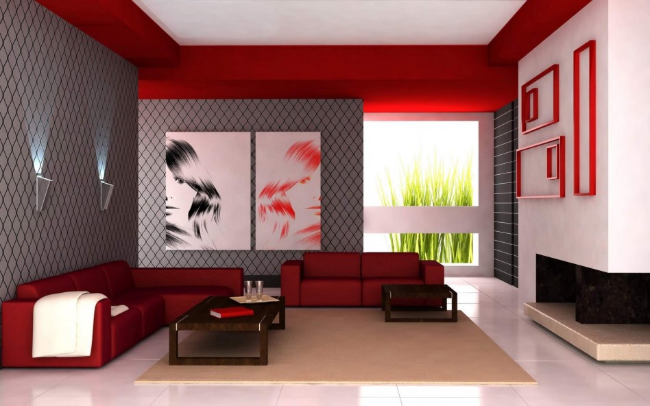 Killer Picture Of Red As Well As Grey Living Room Decoration Using Red Leather Living Room Sofa Including Rectangular Solid Cherry Wood Coffee Table As Well As Light Grey As Well As Red Living Room Wall Color Living Room Designs