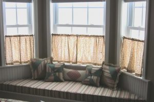 Furniture + Accessories Thumbnail size Simple About Creative Wooden Build Bay Window Seat Escorted By Colourfull Stripes Mattres As Well As Piles Beautiful Small French Curtain As Well As Wooden Window Build Bay Window Seat For Great