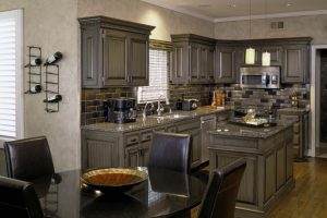 Kitchen Designs Smart Scheme For Vintage Kitchen Escorted By Dark Wood Cabinets As Well As Black Round Dining Table For 4 For Inspiring Open Dining Areas Decors Piquant Dark Wood Cabinets For Women Dream Alumunium-Euro-Chimney-Kitchen-Range-Escorted-By-Dark-Wood-Cabinets-Decors-As-Inspiring-Midcentury-Kitchen-Styles-Escorted-By-White-Marble-Countertop-Scheme-Piquant-Dark-Wood-Cabinets