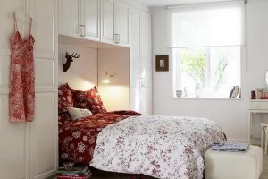 Bedroom Designs Thumbnail size Awesome Small Bedroom Design Ideas For Girl And Boy Small Bedroom Decorating Ideas Small Bedroom Interior Design Cozy Bed White Wall Glass Window Big Wardrobes Wall Lamp Carpet