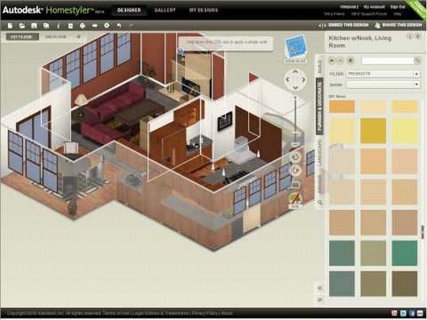 Interior Design Best Interior Design Software With Nice Color Palette In Autodesk Homestyler Design Ideas With Complete Ideas Of The Room Combination Ideas Best Interior Design Software For House Design