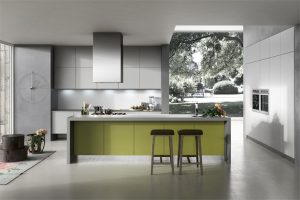 Kitchen Designs Thumbnail size Cool Green Kitchen Units Kitchen Island Grey Kitchen Countertop Grey Kitchen Cabinet Grey Flooring Chairs Carpet Flooring Kitchen Design Ideas Modern Kitchen Decorations Ideas Stainless Faucet Wasbasin