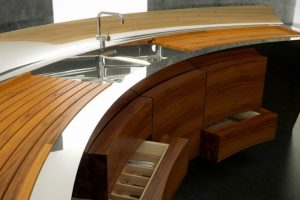 Kitchen Designs Thumbnail size Curved Kitchen Island Stainless Steel Faucet Wooden Countertop Wooden Kitchen Drawer Units Curved Kitchen Steel Worktop