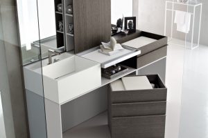 Bathroom Designs Thumbnail size Elegant Modern Vanity Units Dor Modern Italian Bathroom Design Ideas With White Washbasin Cabinet Design With Stainless Faucet And Glass Wall For Modern Bathroom Design Ideas