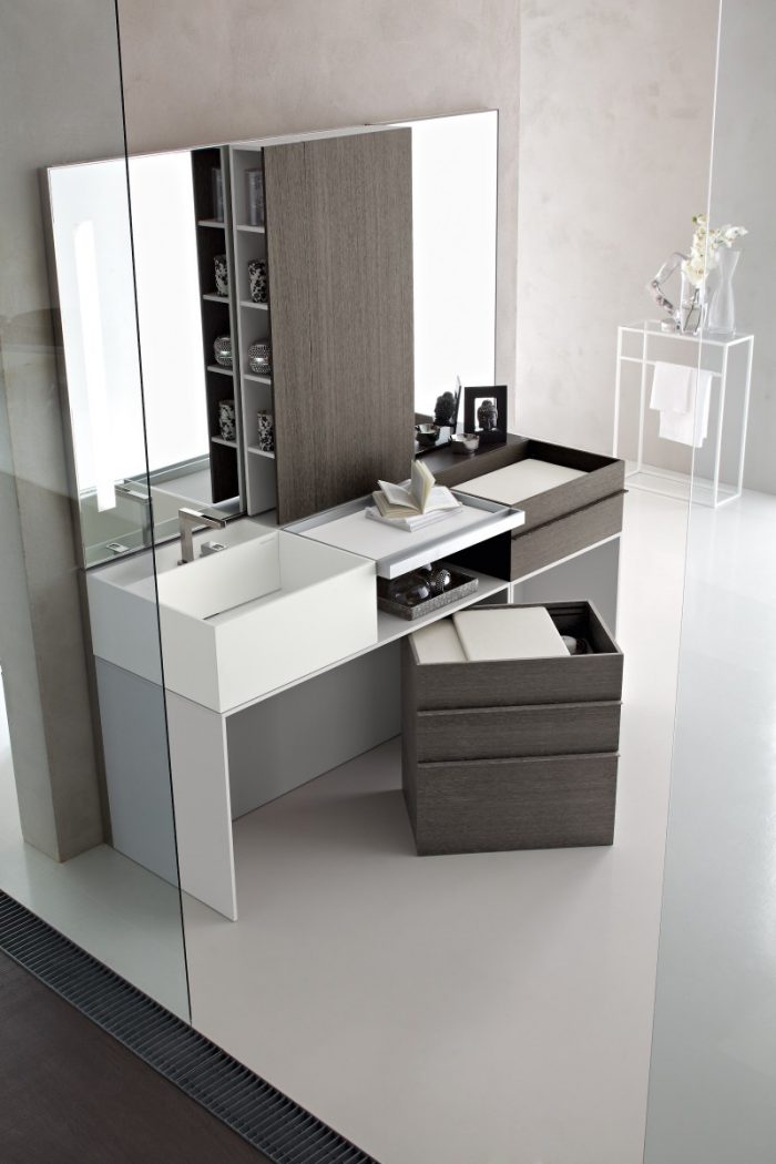 Bathroom Designs Elegant Modern Vanity Units Dor Modern Italian Bathroom Design Ideas With White Washbasin Cabinet Design With Stainless Faucet And Glass Wall For Modern Bathroom Design Ideas Design Small Bathroom In Your Small House