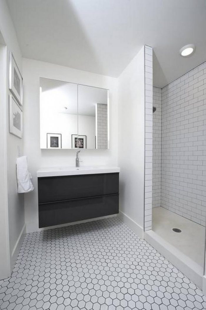 Bathroom Designs Enchanting Black As Well As White Dwell Magazine Bathroom Decoration Using White Brick Tile Bathroom Wall Including Modern Black Wood Bathroom Vanity As Well As Mirror Bathroom Cabinet Breathtaking Picture Cozy Minimalist Bathroom Designs