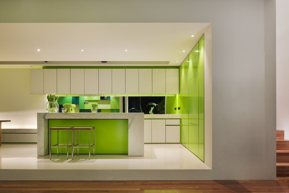 Green And White Kitchen Color Scheme Design With White Kitchen Cabinet Design And White Green Kitchen Island Design With Seating Also Kitchen Set Design And White Green Kitchen Design Kitchen Designs
