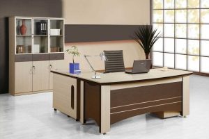 Furniture + Accessories Great Furniture Discount Office Furniture Attractive White With Modern Wooden Table Contemporary Gray And L Shaped Furniture Useful Small Cabinet Also Beautful Wall Lighting Decor To Choose Office Desk Design