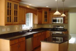 Kitchen Designs Thumbnail size Incredible Eco Friendly Kitchen Countertop Escorted By Black Stone Marble As Well As Yellow Wood Cabinet Over The Double Hanging Pendant Lamp Eco Friendly Countertops For Kitchens