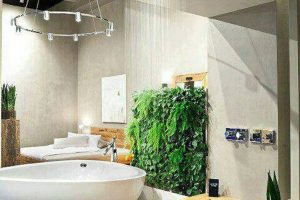 Bathroom Designs Thumbnail size Incredible Wooden Cabinets With Houseplants Design Ideas Interior Design Ideas For Bathroom Design Ideas With Modern Bath Tubs With Bathroom Wall Design Ideas