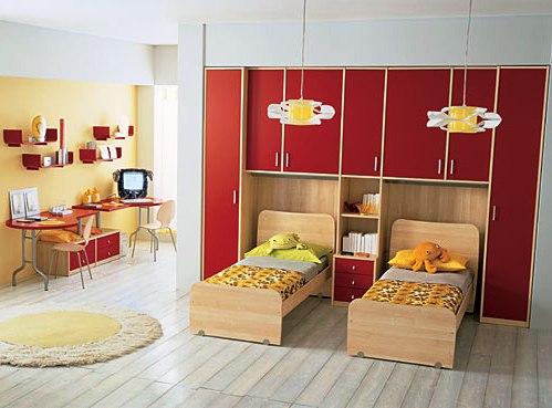 Ideas Kids Room Design And White Wall Design With Laminate Flooring Design With Fur Rug With Two Single Bed Design And Doll With Desk With Pillow And Bookshelves Ideas Hardwood Laminate Flooring Cost For Some Types Of Wood