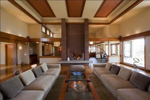 Ideas Thumbnail size Large Living Room Design Ideas With Fireplace And Comfortable Sofa Design Also Glass Table Design For Interior Living Room Decoration With Laminate Flooring And Floor Lamp And Glass Window Ideas