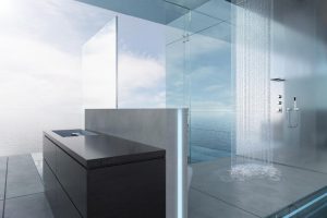 Bathroom Designs Thumbnail size Modern Bathroom Inspiration For Modern Bathroom Design Ideas With Ceiling Shower Design With Glass Wall Design For Bathroom With Marble Floor Design Ideas