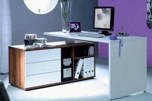 Furniture + Accessories Modern Computer Armoire Desk Design Ideas And Glass Window With Rattan Basket With Laminate Flooring Design With Dark Wooden Material And Brown Wall Design And Carpet Flooring Ideas To Choose Best Buy Computer Chairs