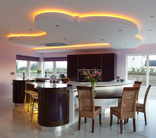 Kitchen Designs Modern Kitchen Design Brown Rattan Chair Bar Stool Backyard Big Transparent Glass Window Ceramic Floor White Wall Purple Kitchen Cabinet Glass Of Wine Fresh Cut Flowers Unique White Kitchen Ideas Kitchen Design Software Free To Design Kitchen