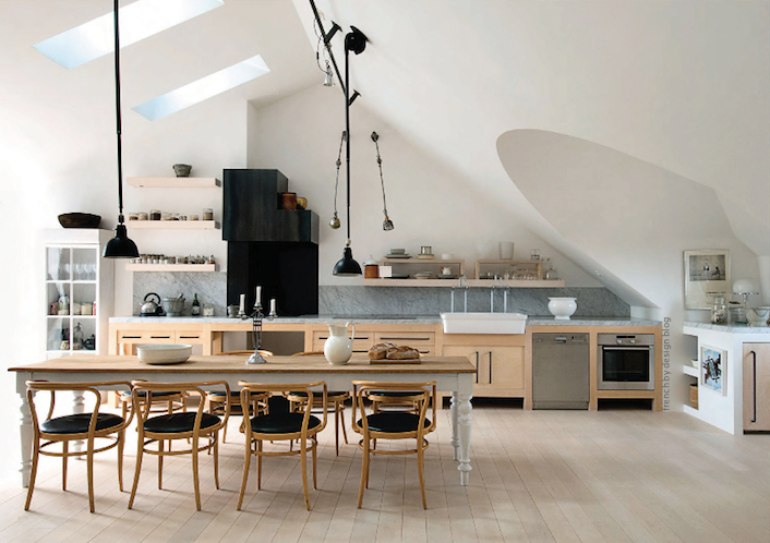 Modern Kitchen Design Ideas With Wooden Flooring Design And Long Dining Sets Design With Dining Chair Design And Long Dining Table Design Ideas Ideas