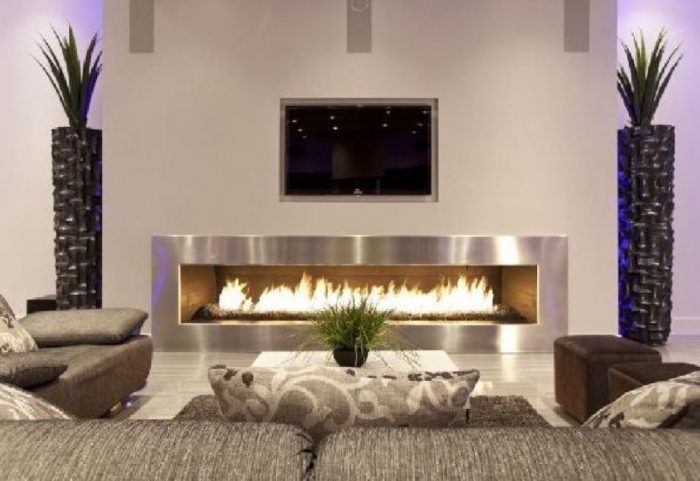 Ideas Modern Living Room Design Ideas With Fireplace Design With Comfortable Sofa Design With Cushion And Living Room Furniture Ideas For Interior Living Room Decoration Ideas Attractive Fireplace Stone Veneer