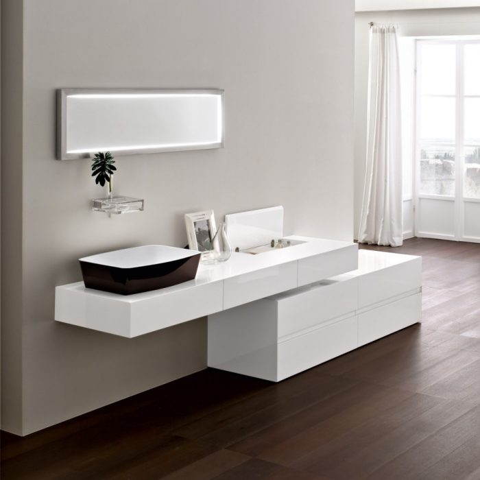 Bathroom Designs Modern White Bathroom Vanity Units Design For Italian Bathroom Design With Wooden Flooring And White Curtains For Interior Bathroom Design Ideas Design Small Bathroom In Your Small House