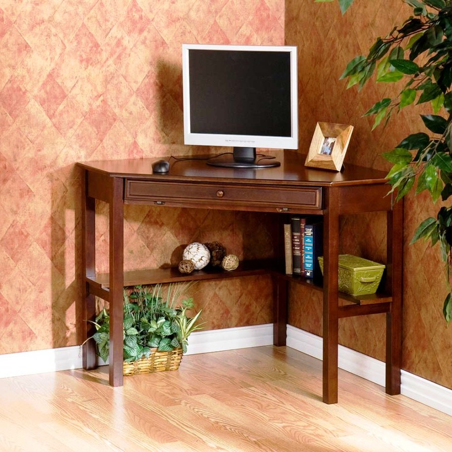 Furniture + Accessories Wooden Ideas Small Computer Desk Design Corner And Kidney Shaped Desk Home Office Desk Ideas