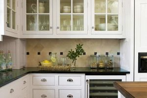 Ideas Small White Kitchen Cabinets Design Ideas For White Kitchen Design Ideas With Laminate Flooring White Appliances Wooden Countertop Design For Kitchen Interior Ideas Protect Hardwood Floors Well