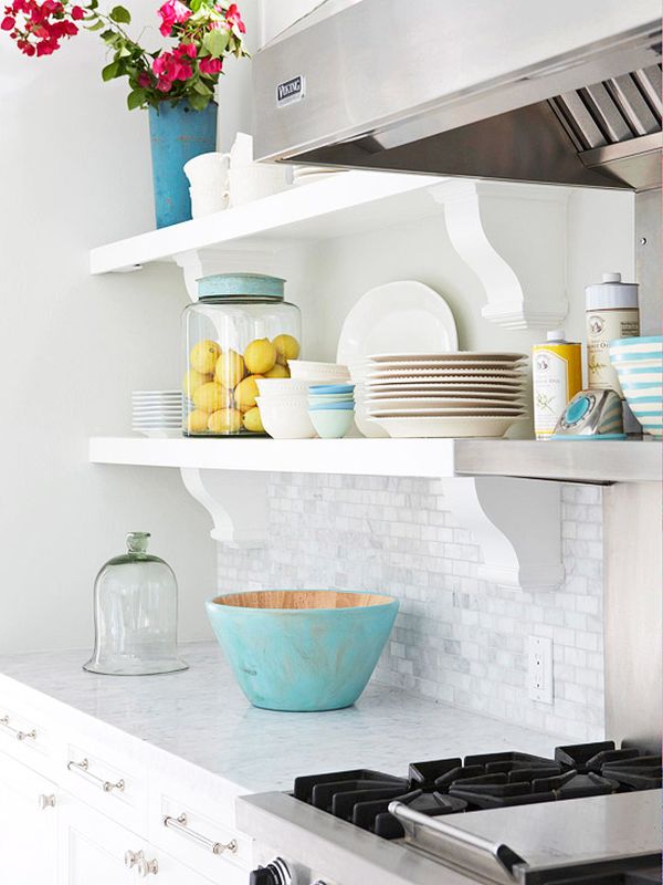 Ideas Absolute Turquoise Accents For Open Kitchen Shelves Design Ideas White Wall Painting Ideas White Kitchen Island Design Ideas Stove Some Laminate Floors Pros And Cons