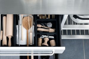 Kitchen Designs Thumbnail size Awesome Modern Kitchen Design Ideas Vipp Kitchen Appliances In Drawer White Kitchen Island With Stainless Countertop White Glass Teapots Grey Silver Ceramic Flooring Ideas