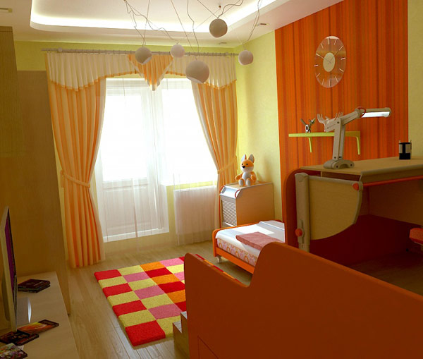 Awesome Modern Teen Bedroom Design Ideas With Yellow Wall White Bed Pillow Table Lamp Orange Swivel Chairs Wooden Flooring Large Glass Window Transparent Wall Design Bedroom Designs