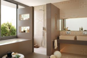 Bathroom Designs Bathroom Tile Design Ideas For Small Bathroom Design Ideas With Bathroom Wall Tile Design Ideas With Washbasin Cabinet Design With Stainless Faucet With Small Bathtub Design Amazing-Modern-Bathroom-Design-Ideas-With-Fireplace-Design-With-White-Ceramic-Floor-Design-With-Wood-Wall-Design-For-Bathroom-With-Bathtubs-Design-With-Washbasin-Cabinet-Design