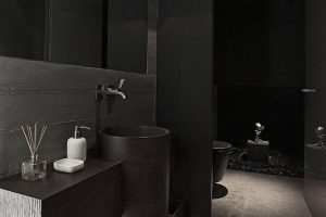 Interior Design Black Bathroom Design Ideas Stainless Faucet Wooden Flooring Mirror Small Bathroom Design Bathroom Design Gallery Bathroom Home Design Modern Bathroom Plans Black Ceramic Tile Flooring Tricks On How To Find An Interior Designer
